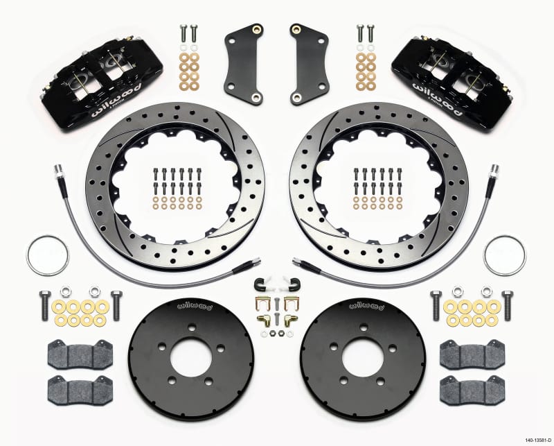 Wilwood — KIT,FRONT,MAZDA 3,05-UP,DP6,12.88x1.10 SRP,BLACK,W/LINES