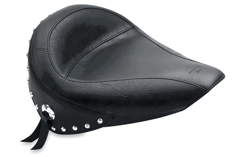 Mustang Motorcycle — Mustang 00-15 Harley Softail Standard Rear Tire Touring Solo Seat w/Studs - Black