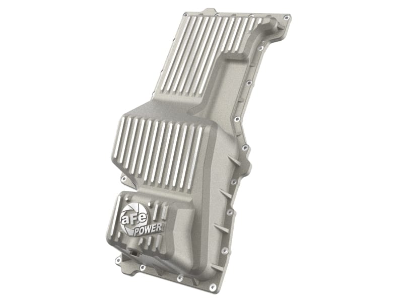 aFe — aFe POWER Street Series Engine Oil Pan Raw w/ Machined Fins