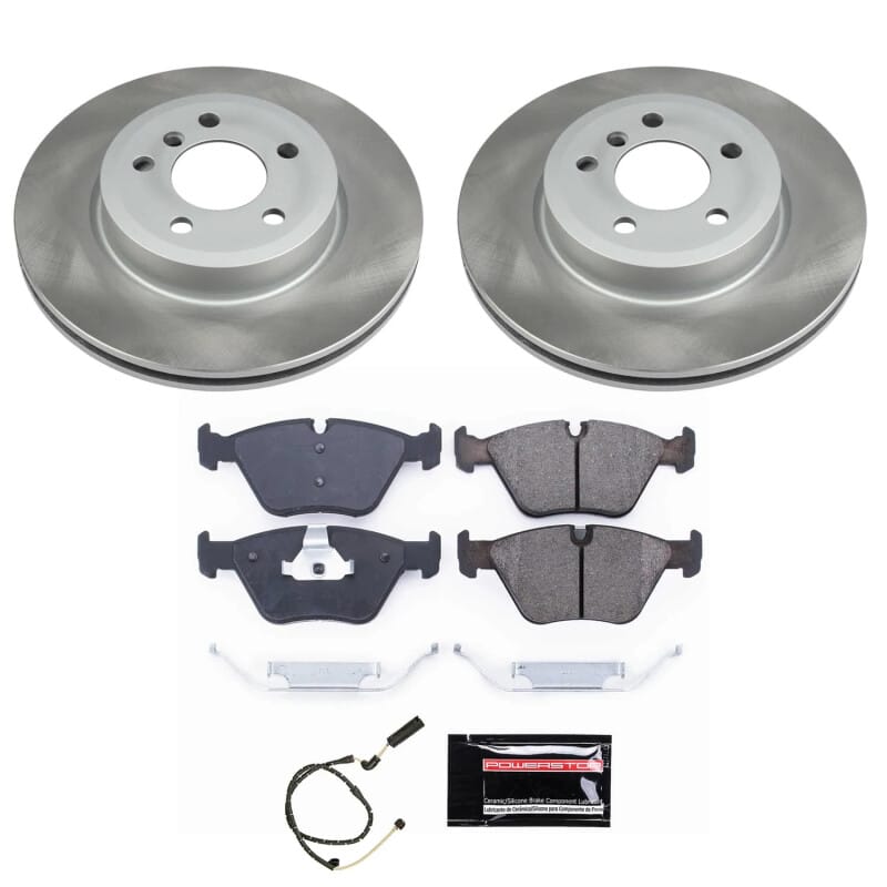 PowerStop — Semi-Coated Rotor and Low-Dust Ceramic Brake Pad Kit