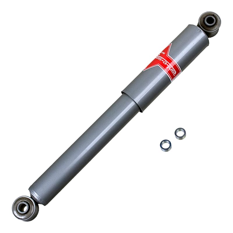 KYB — The KYB Gas-a-just monotube shock absorber has additional performance advantages over the traditional twin-tube design: It can instantly, automatically adjust to your performance needs and never experiences fade due to aeration. The KYB Gas-a-just has two separate working chambers: An air-free hydraulic piston and valve area for responsiveness and control, and a second high-pressure nitrogen gas area with a floating piston that provides a comfortable ride during normal driving and adds instant p
High Pressure Monotube Gas Shock for Cars and Trucks
