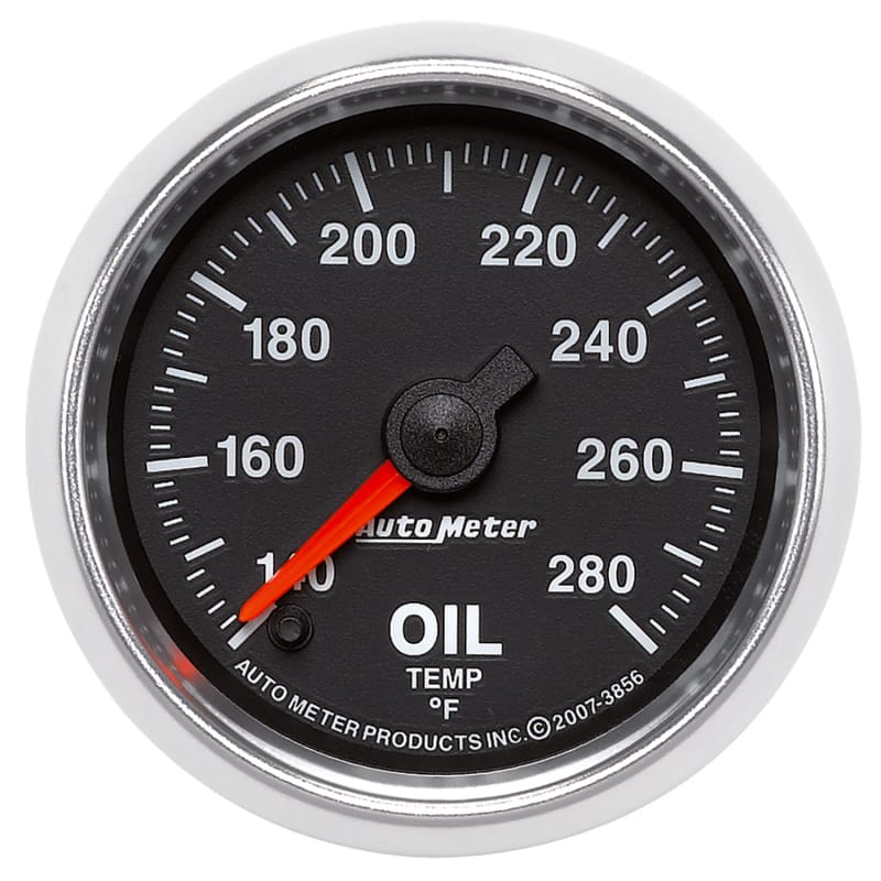 AutoMeter — GAUGE, OIL TEMP, 2 1/16", 140-280?F, DIGITAL STEPPER MOTOR, GS