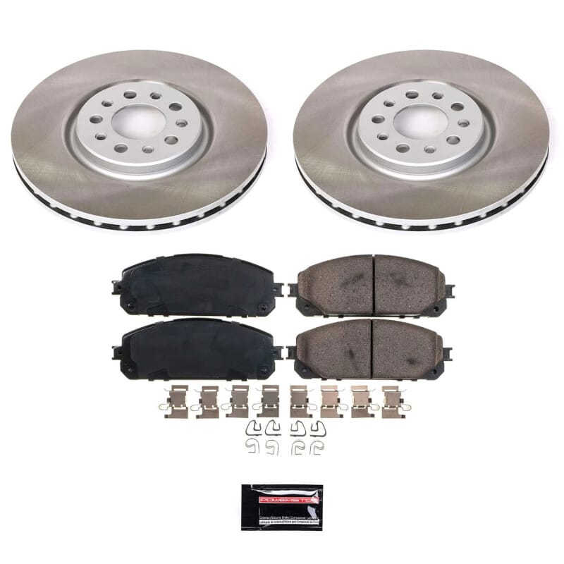 PowerStop — Semi-Coated Rotor and Low-Dust Ceramic Brake Pad Kit