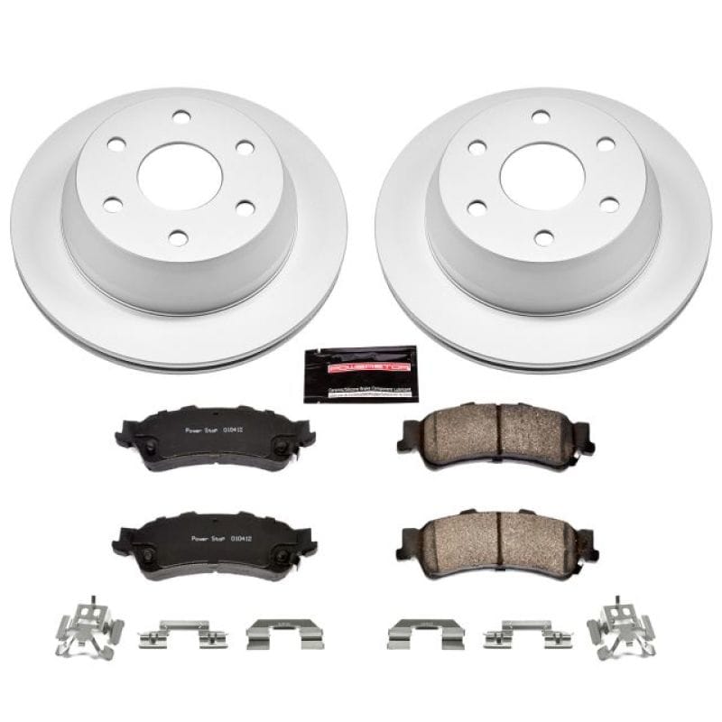 PowerStop — Genuine Geomet Coated Rotor and Low-Dust Ceramic Brake Pad Kit