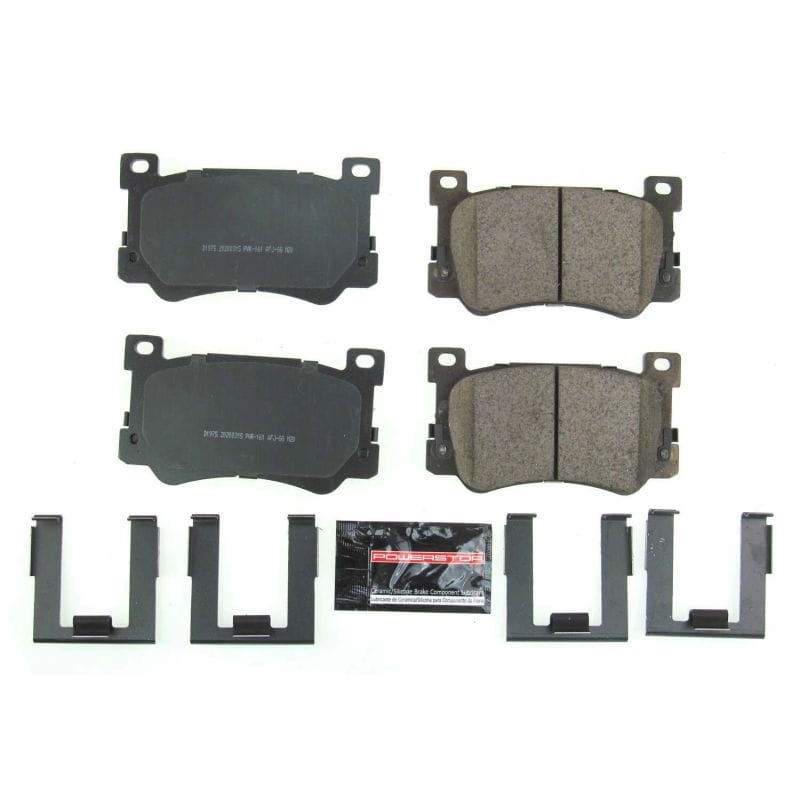 PowerStop — PowerStop - Z23 Daily Driver Carbon-Fiber Ceramic Brake Pads with Hardware Kit
