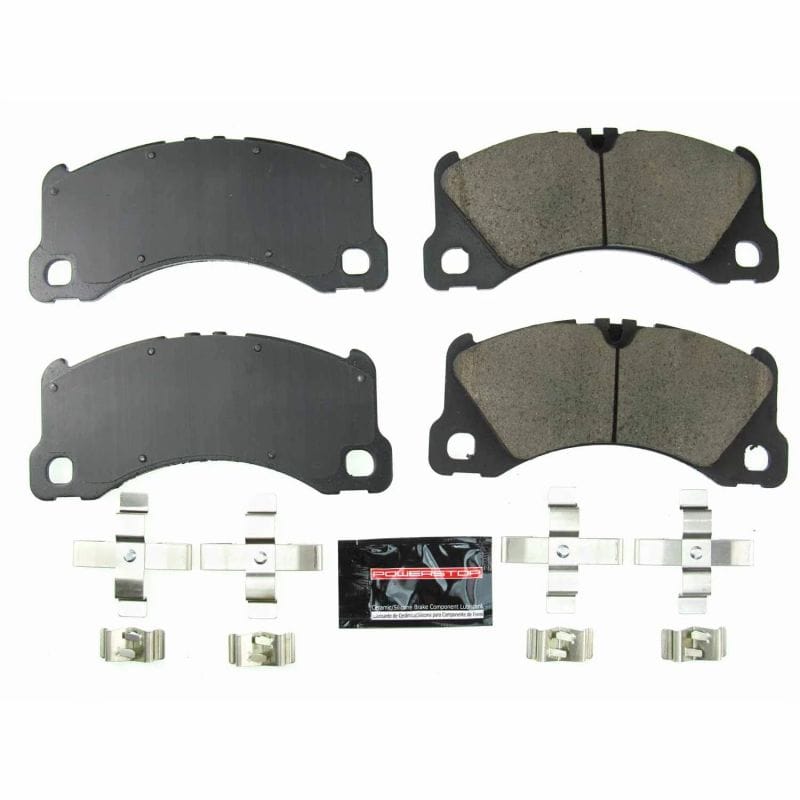 PowerStop — PowerStop - Z23 Daily Driver Carbon-Fiber Ceramic Brake Pads with Hardware Kit