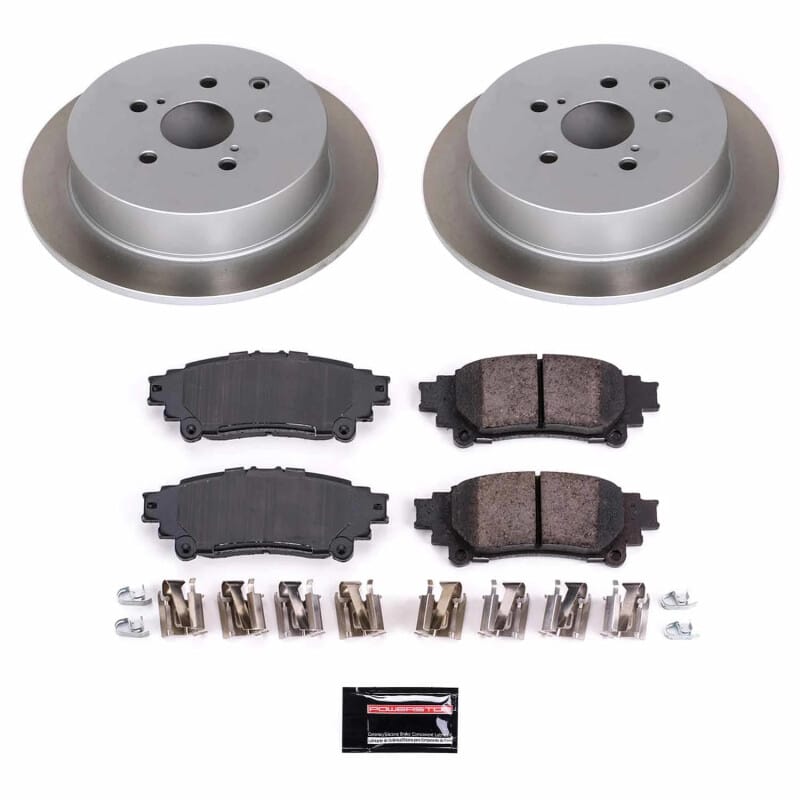 PowerStop — Semi-Coated Rotor and Low-Dust Ceramic Brake Pad Kit