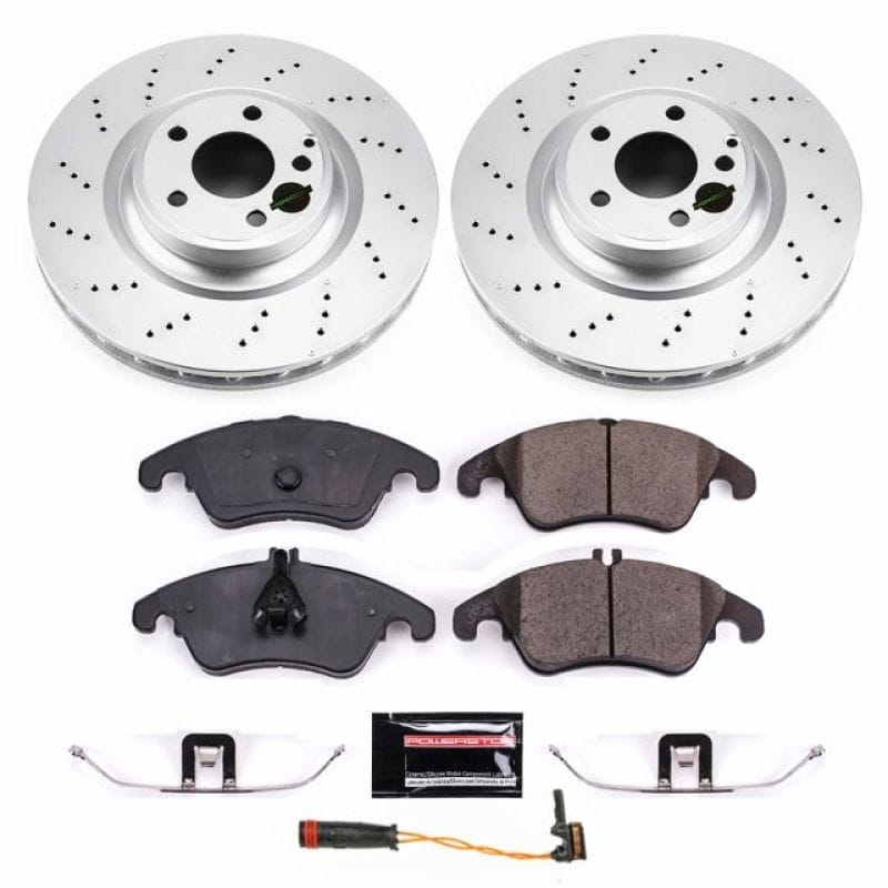 PowerStop — Genuine Geomet Coated Rotor and Carbon-Fiber Ceramic Brake Pad Kit