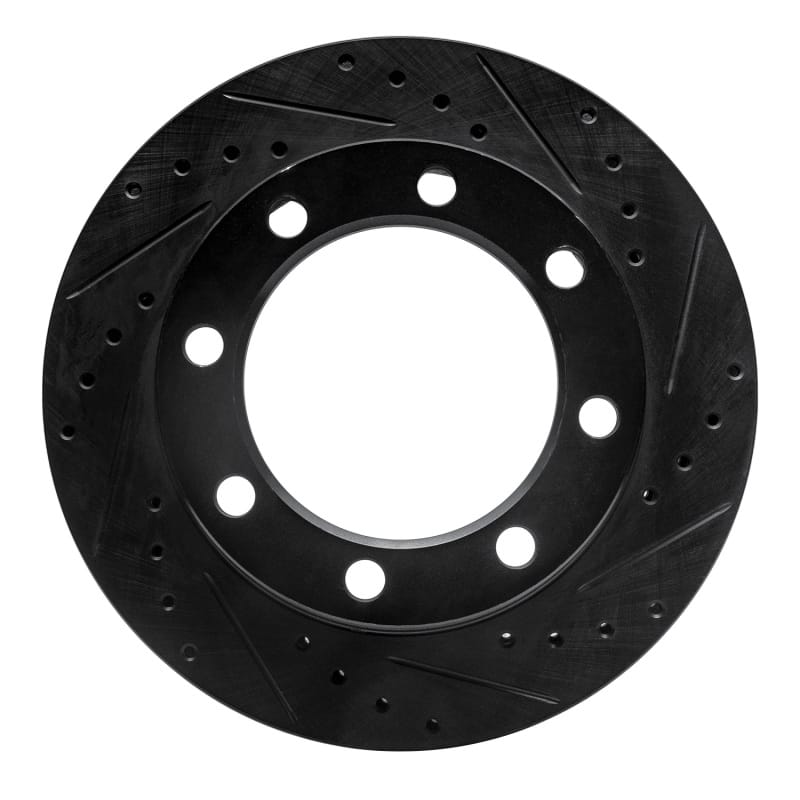 R1 Concepts — R1 Concepts Brake Rotor Drilled and Slotted Black