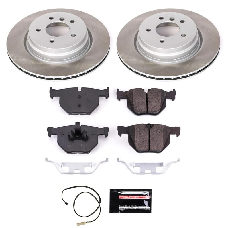 PowerStop — Semi-Coated Rotor and Low-Dust Ceramic Brake Pad Kit