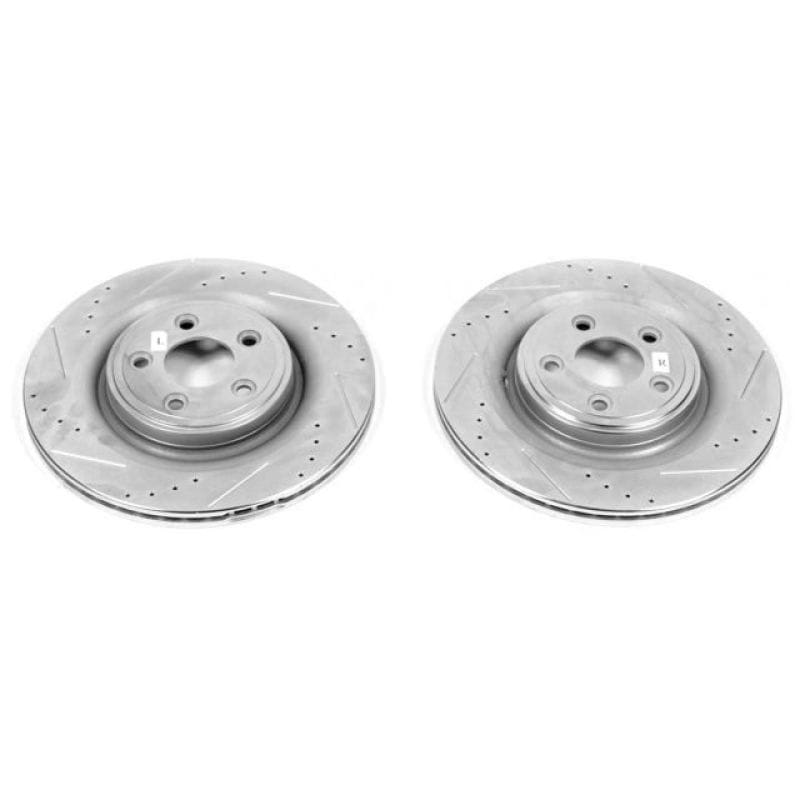 PowerStop — PowerStop Evolution Performance Drilled, Slotted & Plated Brake Rotor Pair