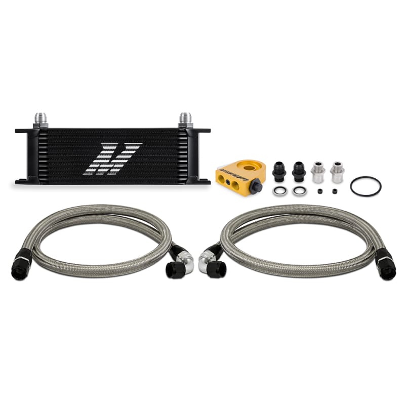 Mishimoto — Universal Oil Cooler, 13-Row, Black, Thermostatic, Kit