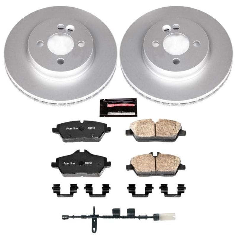 PowerStop — Genuine Geomet Coated Rotor and Carbon-Fiber Ceramic Brake Pad Kit