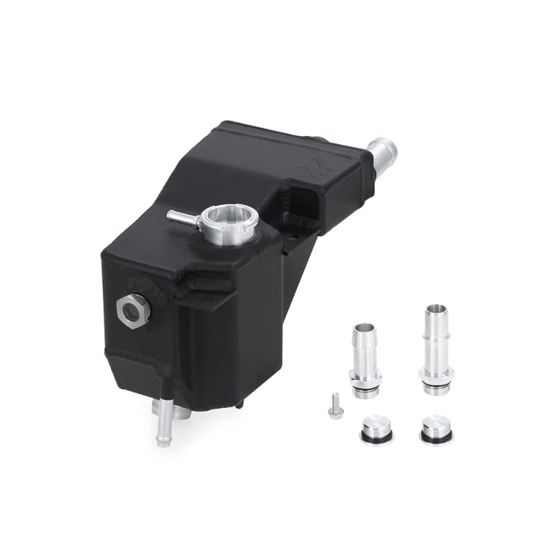 Mishimoto — Aluminum Secondary Degas Tank, Black, fits Ford 6.7L Powerstroke 2011+