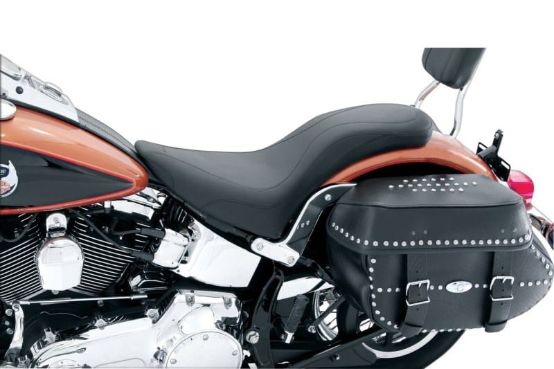 Mustang Motorcycle — Mustang 00-06 Harley Standard Rear Tire DayTripper 1PC Seat - Black