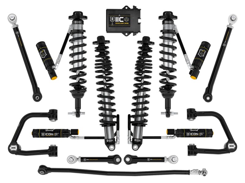 ICON — 21-23 BRONCO NON-SASQ 3-4" LIFT STAGE 8 SUSPENSION SYSTEM TUBULAR HEAVY RATE