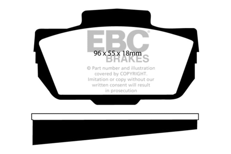 EBC — EBC 66-67 Saab Sonnet 0.8 Greenstuff Front Brake Pads
Disc Brake Pad