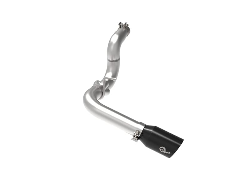 aFe — Large Bore-HD 3 IN 304 Stainless Steel DPF-Back Exhaust System w/Black Tip
