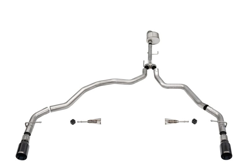CORSA Performance — 3.0in. Dual Rear Exit Catback Exhaust System with Flat Cut 4.0in. Dual Wall Tips