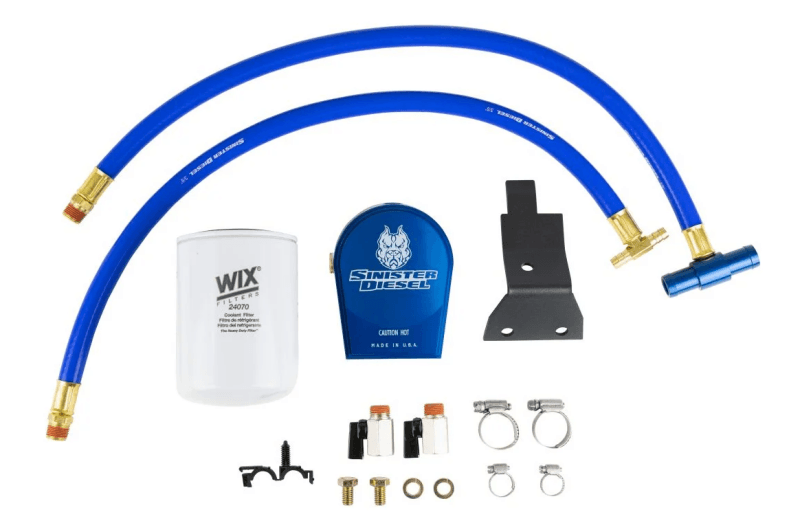 Sinister Diesel — Sinister Diesel 03-07 Ford 6.0L Ford Powerstroke Coolant Filtration System w/ Wix Filter