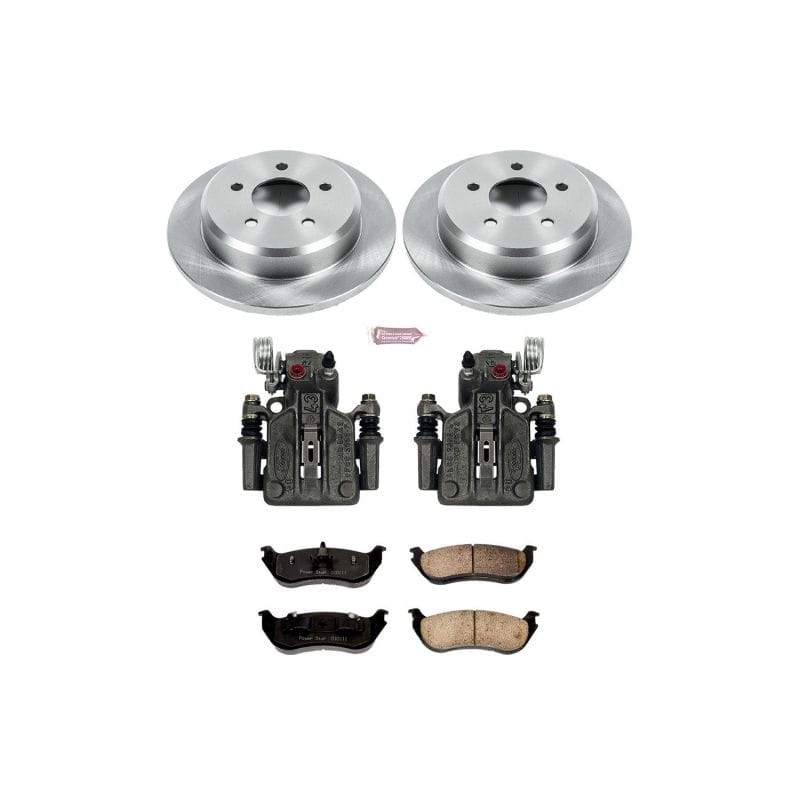 PowerStop — OE Stock Replacement Low-Dust Ceramic Brake Pad, Rotor and Caliper Kit