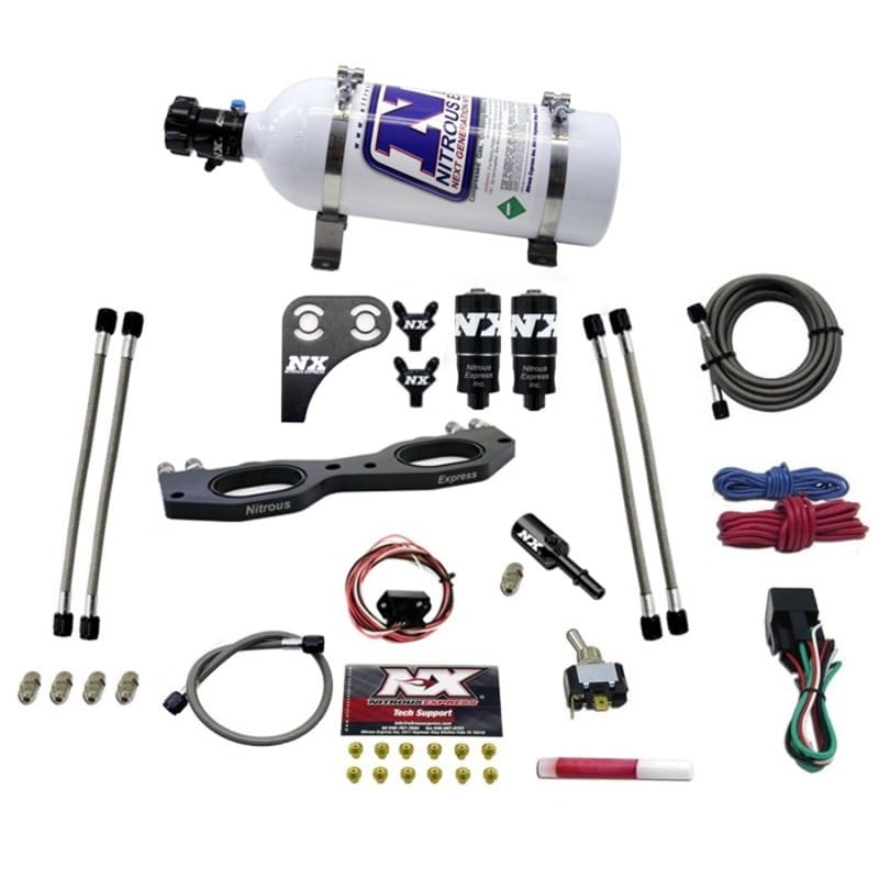 Nitrous Express — Nitrous Express Polaris RZR 1000cc Nitrous Plate Kit w/5.0lb Bottle
Injection System Kit
N2OSys