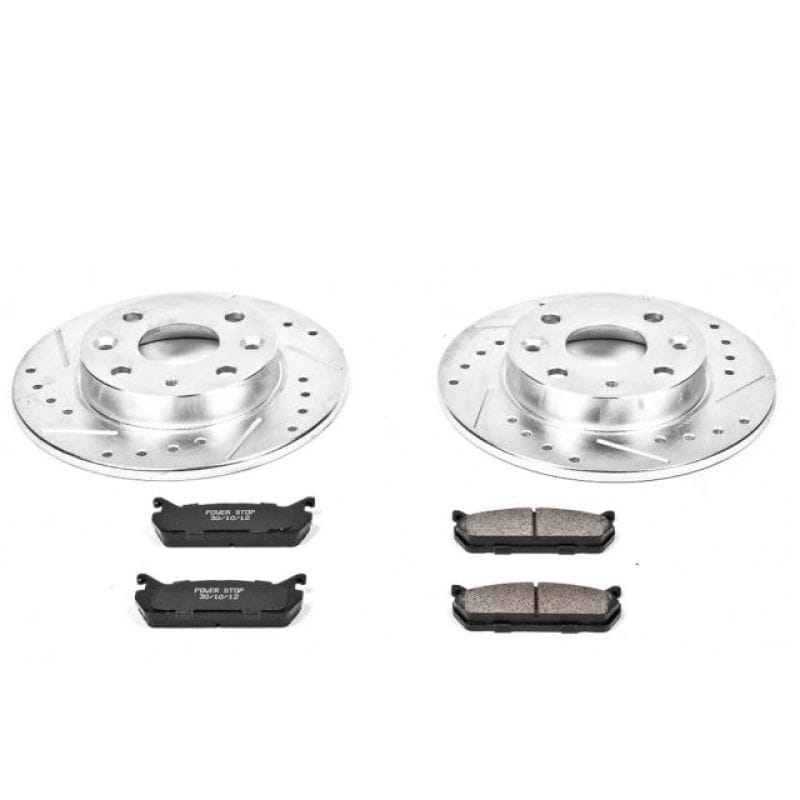PowerStop — Z23 Daily Driver Carbon-Fiber Ceramic Brake Pad and Drilled & Slotted Rotor Kit
