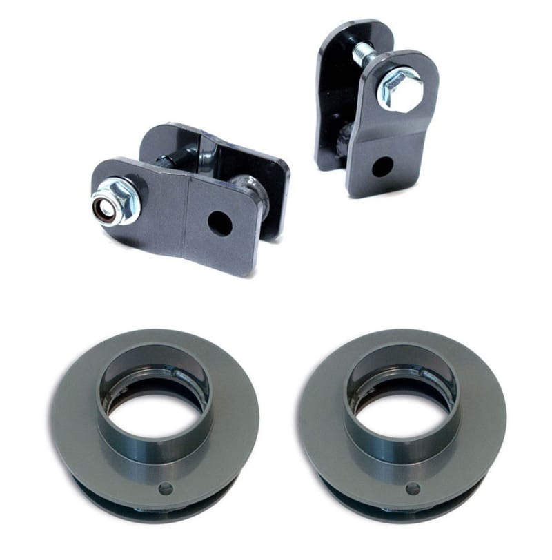 Maxtrac — 2" FRONT COIL SPACERS W/ SHOCK EXT
Coil Spring Spacer Leveling Kit