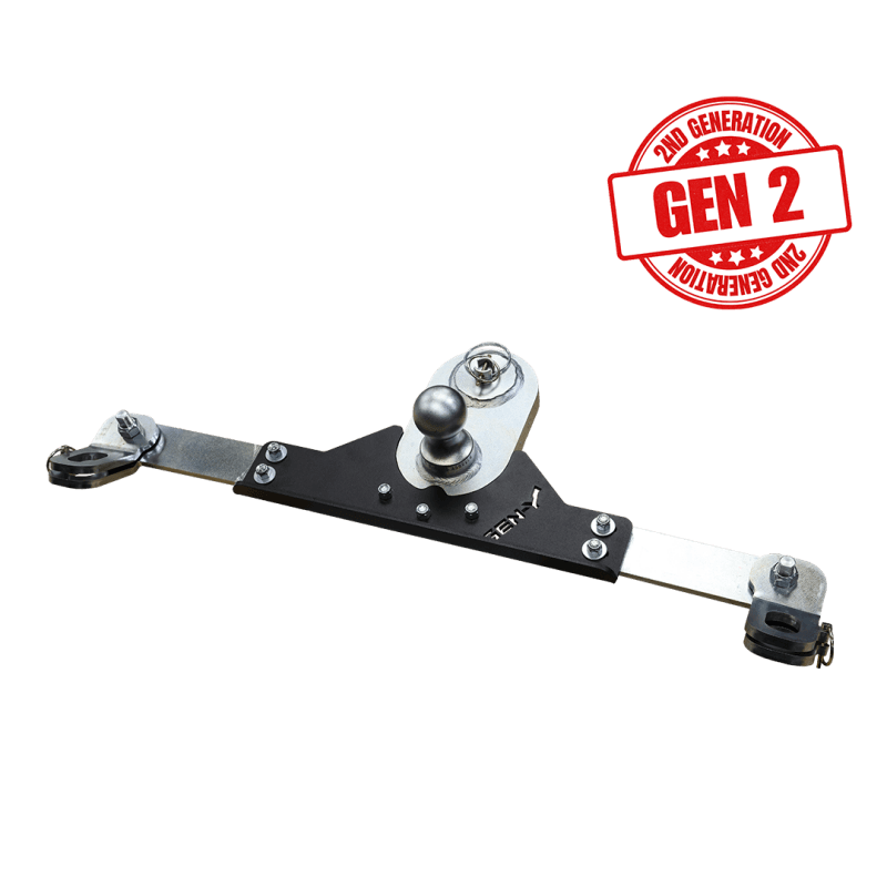 GEN-Y Hitch — Gen-Y 2017+ Ford GoosePuck II 5in Offset Ball Puck Mount & 25K Towing w/Safety Chain Anchors
Gooseneck Hitch
