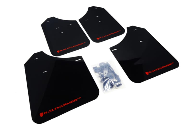 Rally Armor — Black Mud Flap/Red Logo