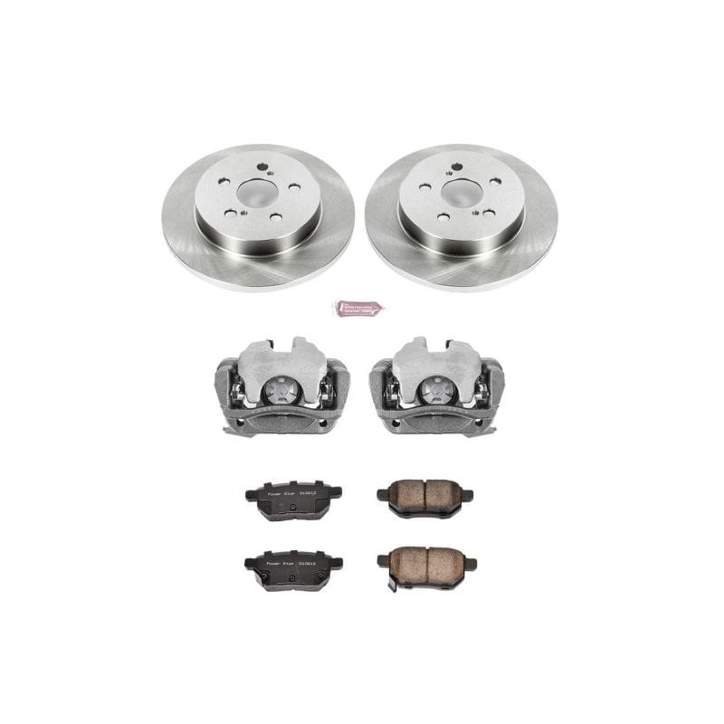 PowerStop — OE Stock Replacement Low-Dust Ceramic Brake Pad, Rotor and Caliper Kit