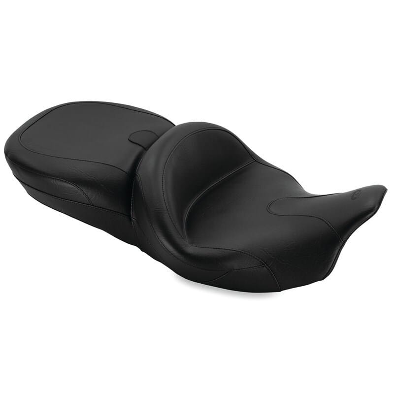 Mustang Motorcycle — Mustang 08-21 Harley Electra Glide,Rd Glide,Rd King,Str Glide Touring Summit 1PC Seat - Black
