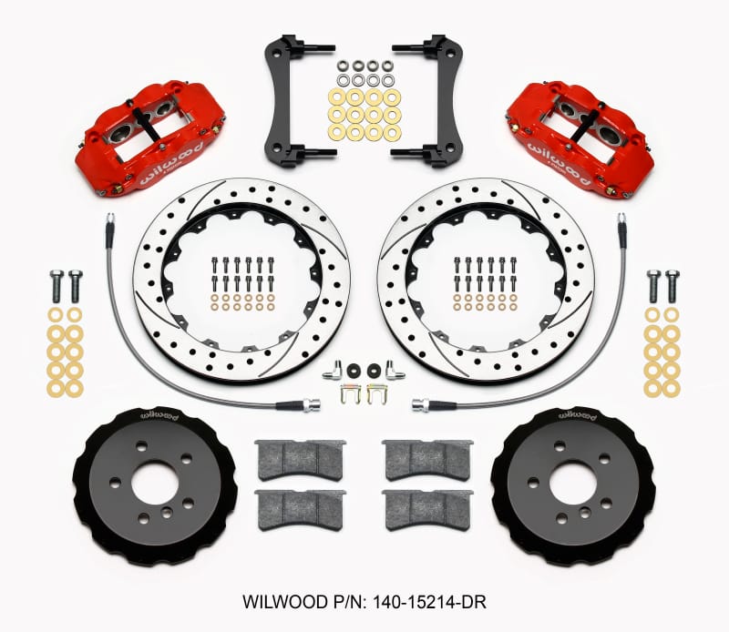Wilwood — KIT,FRONT,MINI COOPER 14-15,FNSL6R,12.88 ROTOR,SRP,RED,W/LINES