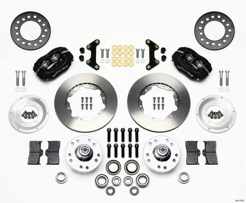 Wilwood — KIT,FRONT,CHEVY 49-54/VETTE 53-62,FDLI 11.00,BLACK POWDER COAT