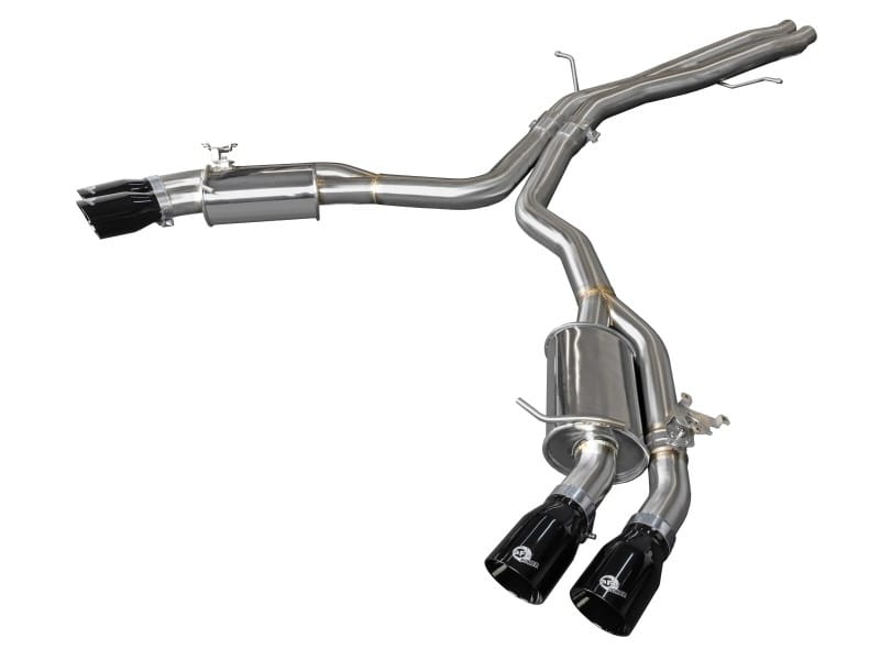 aFe — MACH Force-Xp 3 IN to 2-1/2 IN Stainless Steel Axle-Back Exhaust System Black