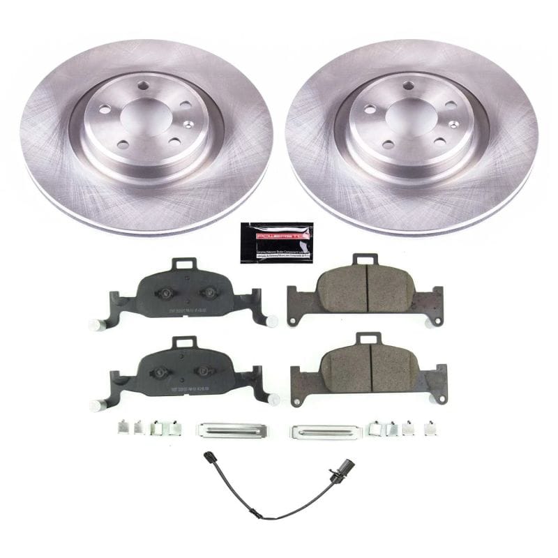 PowerStop — OE Stock Replacement Low-Dust Ceramic Brake Pad and Rotor Kit