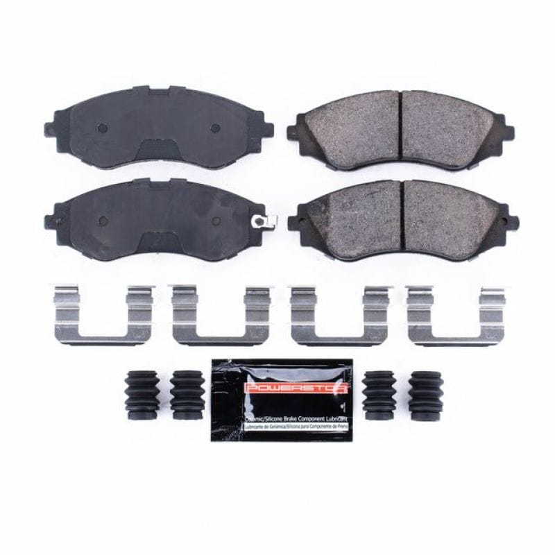 PowerStop — PowerStop - Z23 Daily Driver Carbon-Fiber Ceramic Brake Pads with Hardware Kit