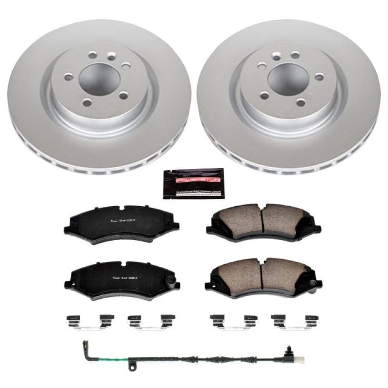 PowerStop — Genuine Geomet Coated Rotor and Carbon-Fiber Ceramic Brake Pad Kit