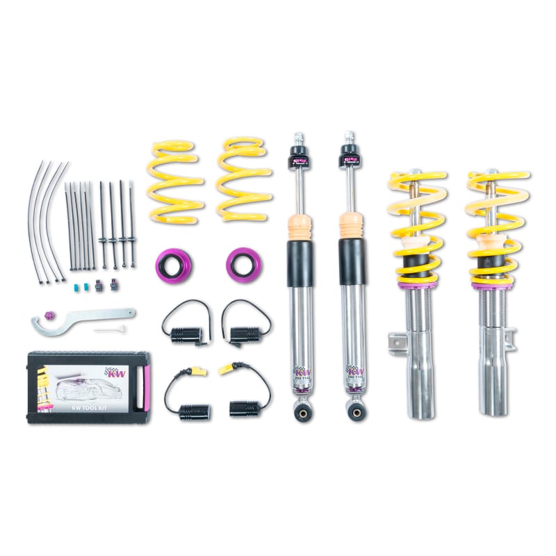 KW — Height Adjustable Coilovers with Independent Compression and Rebound Technology
KW COILOVER KIT V3 BUNDLE - 3522500S