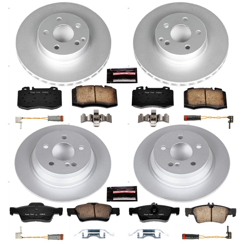 PowerStop — Genuine Geomet Coated Rotor and Carbon-Fiber Ceramic Brake Pad Kit