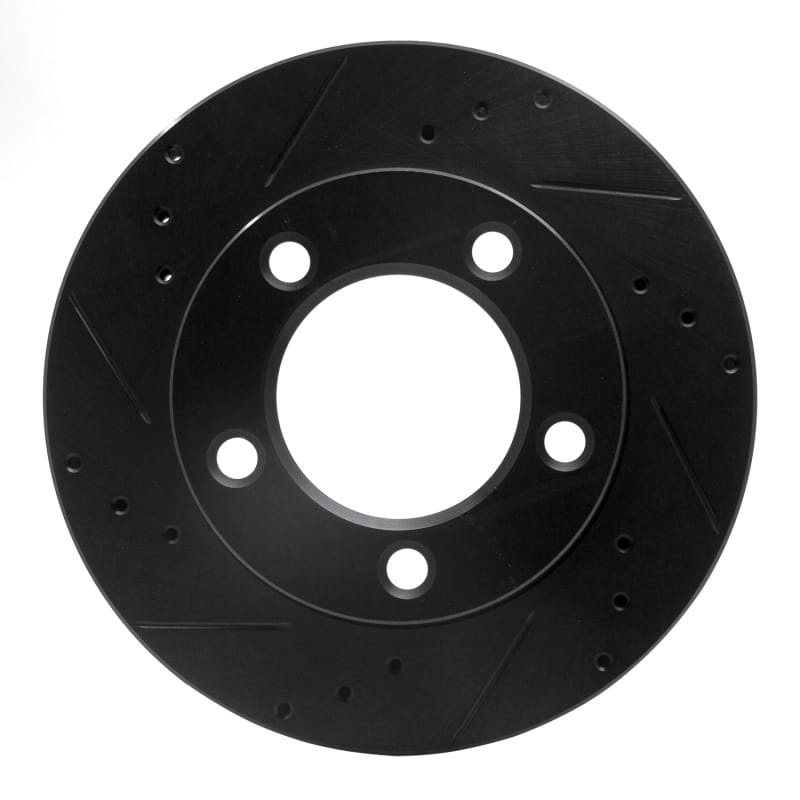 R1 Concepts — R1 Concepts Brake Rotor Drilled and Slotted Black