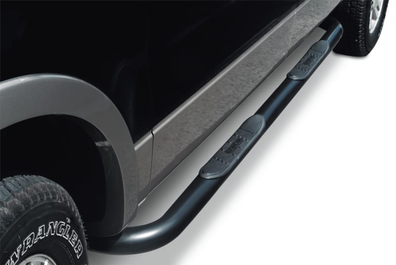 Go Rhino — 4000 Series Side Steps with Mounting Brackets Kit - Black Powder Coat