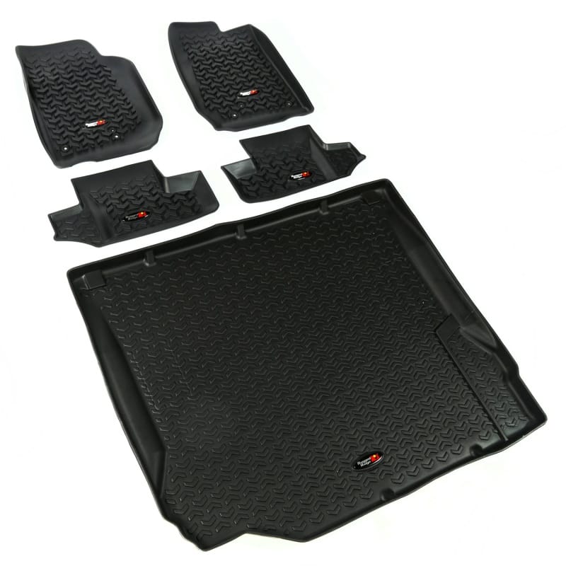 Rugged Ridge — All Terrain Floor Liner Set, Black; 07-10 Jeep Wrangler JK, 2 Door
All Terrain Floor Liner