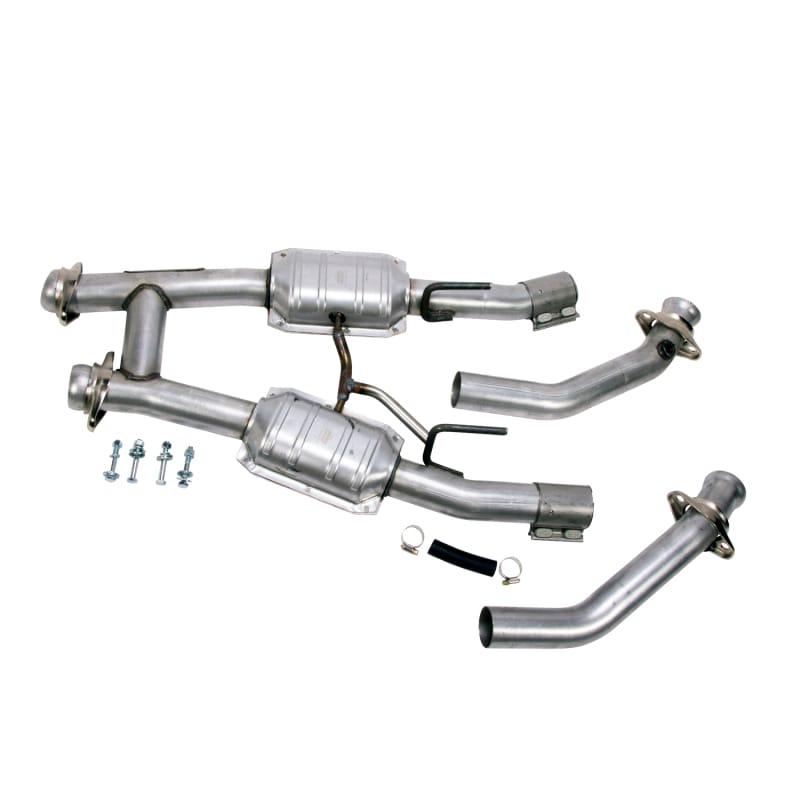 BBK — 1986-1993 MUSTANG 5.0 2.5 FULL HIGH FLOW H PIPE W/CONVERTERS
High-Flow Full H-Pipe Assembly