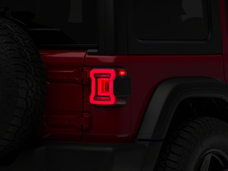 Raxiom — Raxiom 18-23 Jeep Wrangler JL Horizon LED Tail Lights- BlkHousing- Red Lens
Lights
