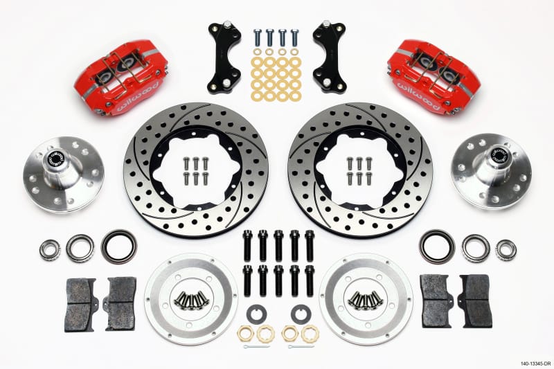 Wilwood — KIT,FRONT,WWE PRO SPINDLE,DP-DB,11.00 ROTOR,DRILLED,RED