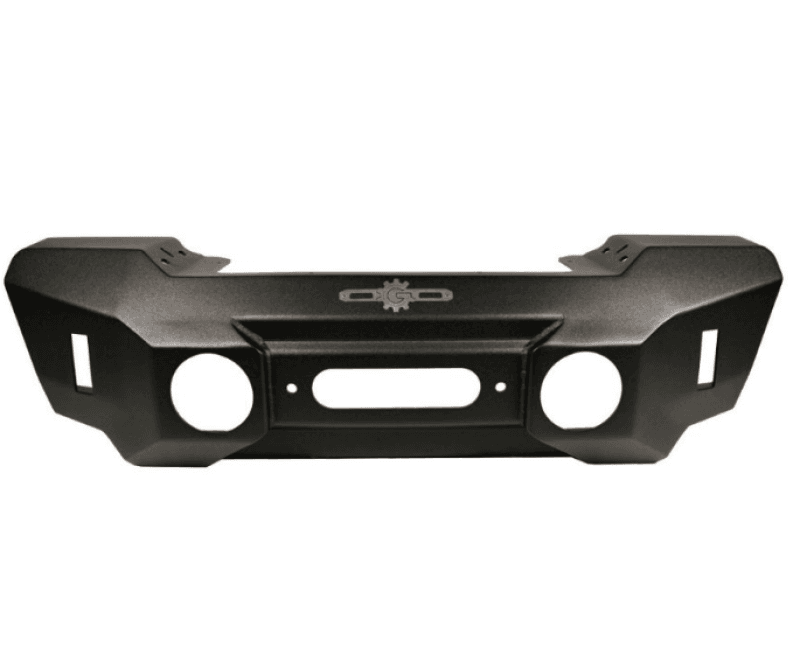 Rock Slide Engineering — Rock Slider Jeep Wrangler JL & Gladiator JT Appalachian Steel Mid Stubby Bumper w/ Winch Plate