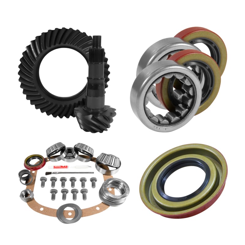 Yukon Gear & Axle — 7.5in./7.625in. GM 3.73 Rear Ring/Pinion; Install Kit; 2.25in. OD Axle Bearings
7.5"/7.625" GM 3.73 Rear Ring & Pinion, Install Kit, 2.25" OD Axle Bearings