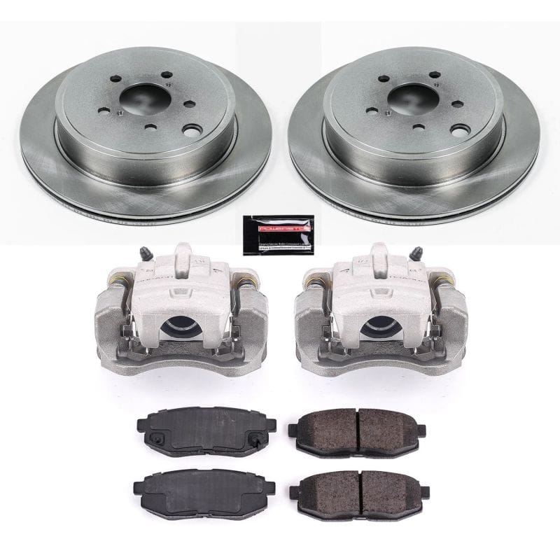 PowerStop — OE Stock Replacement Low-Dust Ceramic Brake Pad, Rotor and Caliper Kit