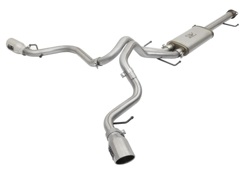 aFe — MACH Force-Xp 2-1/2 IN to 3 IN 409 Stainless Steel Cat-Back Exhaust w/Polish T
